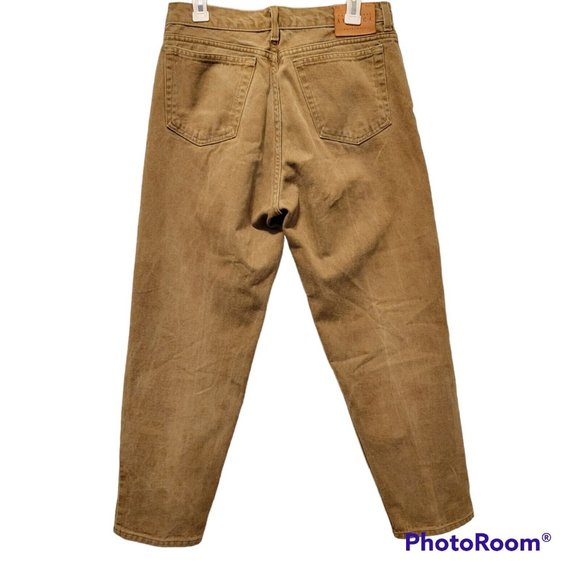 Vintage Perry Ellis America Mens Brown Tapered Denim Jeans 33x30 - Picture 2 of 11